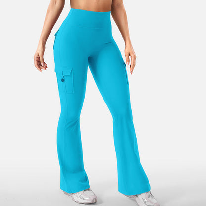 🌸Hot Sale 50% OFF👖Women's High-Waist Flare Yoga Cargo Trousers