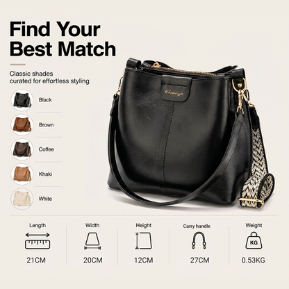 📢📢50% OFF !! ⏰Women's Vintage Large-Capacity Shoulder Bucket Bag