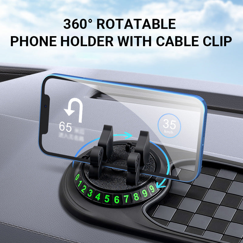 🚗📱Car Dashboard Anti-Slip Mat with Phone Holder – Stable Grip, Universal Fit, Keeps Essentials Secure