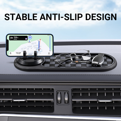 🚗📱Car Dashboard Anti-Slip Mat with Phone Holder – Stable Grip, Universal Fit, Keeps Essentials Secure