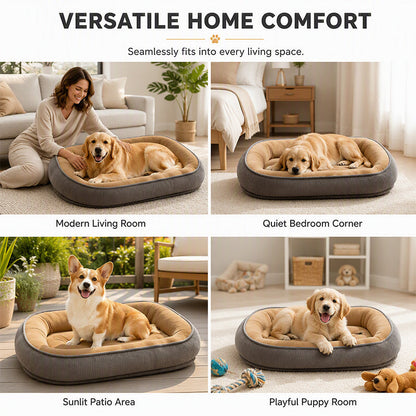 All‑Season Ergonomic Comfort Pet Bed – Snug, Breathable, Cozy ✨