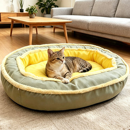All‑Season Ergonomic Comfort Pet Bed – Snug, Breathable, Cozy ✨