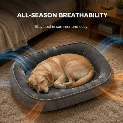All‑Season Ergonomic Comfort Pet Bed – Snug, Breathable, Cozy ✨