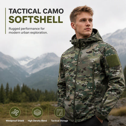 🌲 Tactical Camo, All-Weather Protection | Men's Outdoor Hooded Jacket ⚡