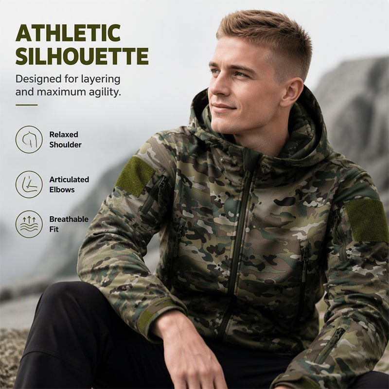 🌲 Tactical Camo, All-Weather Protection | Men's Outdoor Hooded Jacket ⚡