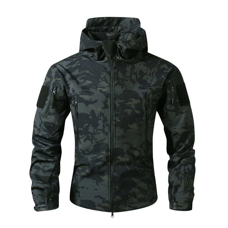 🌲 Tactical Camo, All-Weather Protection | Men's Outdoor Hooded Jacket ⚡
