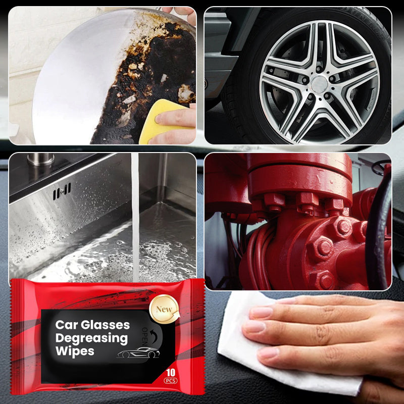 Car Glasses Degreasing Wipes
