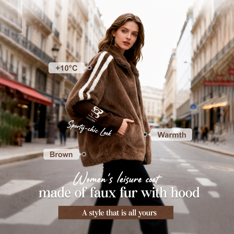 💫 Easy Layering | Women's Hooded Zip-Up Casual Coat⚡