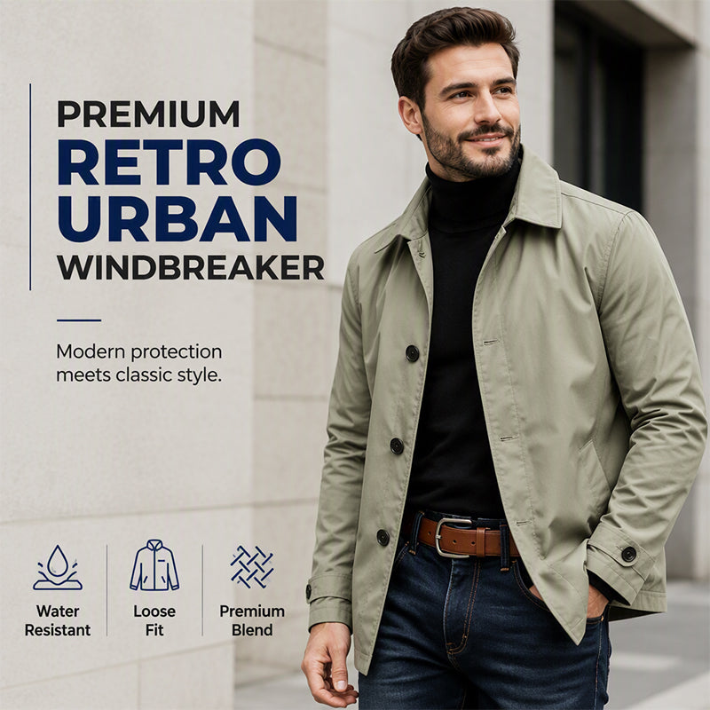 ✨Men's Waterproof Mid-Length Trench Coat✨𝘉𝘶𝘺 𝘢𝘯𝘺 2 𝘢𝘯𝘥 𝘨𝘦𝘵 𝘢𝘯 𝘦𝘹𝘵𝘳𝘢 8% 𝘥𝘪𝘴𝘤𝘰𝘶𝘯𝘵【FREE SHIPPING】