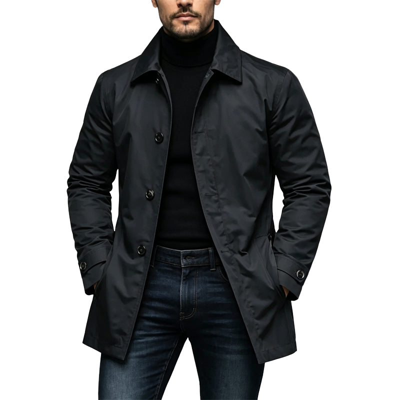 ✨Men's Waterproof Mid-Length Trench Coat✨𝘉𝘶𝘺 𝘢𝘯𝘺 2 𝘢𝘯𝘥 𝘨𝘦𝘵 𝘢𝘯 𝘦𝘹𝘵𝘳𝘢 8% 𝘥𝘪𝘴𝘤𝘰𝘶𝘯𝘵【FREE SHIPPING】