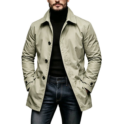 ✨Men's Waterproof Mid-Length Trench Coat✨𝘉𝘶𝘺 𝘢𝘯𝘺 2 𝘢𝘯𝘥 𝘨𝘦𝘵 𝘢𝘯 𝘦𝘹𝘵𝘳𝘢 8% 𝘥𝘪𝘴𝘤𝘰𝘶𝘯𝘵【FREE SHIPPING】