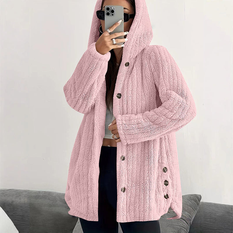 ⏳LAST DAY SALE ONLY ￡18.99!!✨🍂Women's Loose-Fit Hooded Plush Jacket