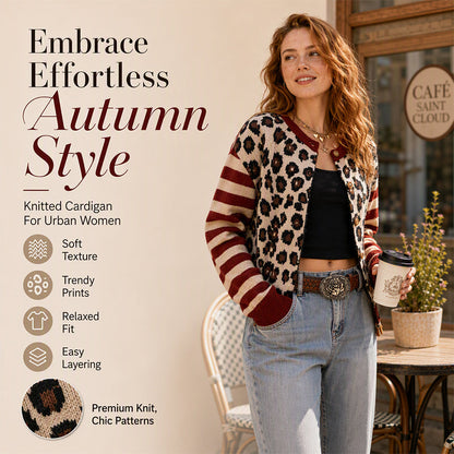 Women's Leopard Print Cardigan