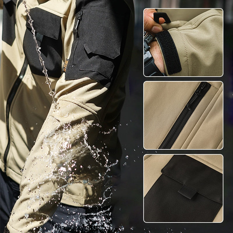 💥 Built for Tough Conditions | Men's Thermal Waterproof Multi-Pocket Hooded Jacket⚡Free shipping