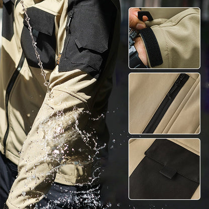 💥 Built for Tough Conditions | Men's Thermal Waterproof Multi-Pocket Hooded Jacket⚡Free shipping