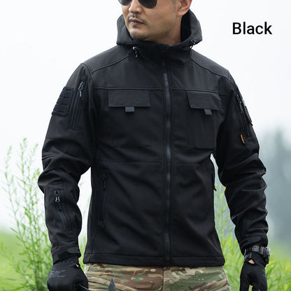 💥 Built for Tough Conditions | Men's Thermal Waterproof Multi-Pocket Hooded Jacket⚡Free shipping