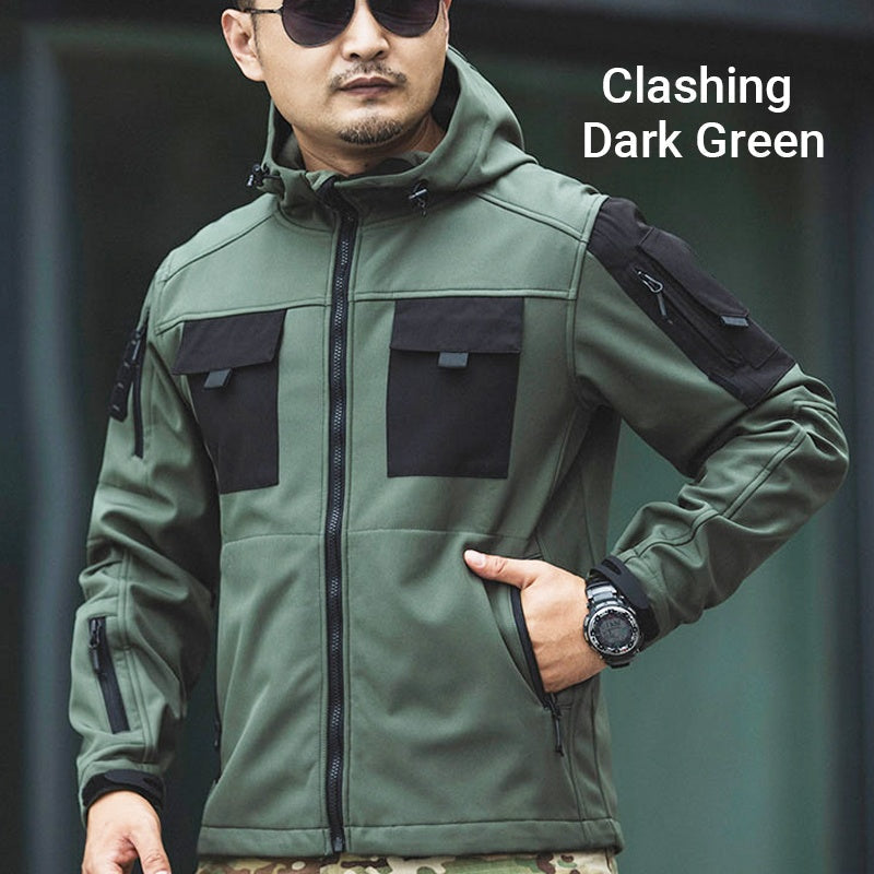 💥 Built for Tough Conditions | Men's Thermal Waterproof Multi-Pocket Hooded Jacket⚡Free shipping