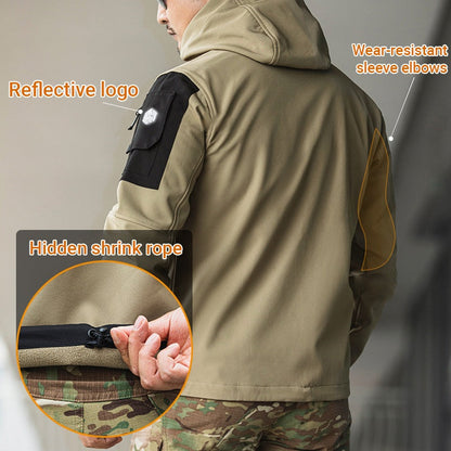 💥 Built for Tough Conditions | Men's Thermal Waterproof Multi-Pocket Hooded Jacket⚡Free shipping
