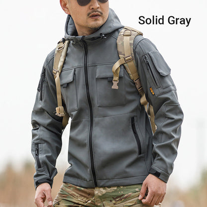 💥 Built for Tough Conditions | Men's Thermal Waterproof Multi-Pocket Hooded Jacket⚡Free shipping