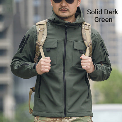 💥 Built for Tough Conditions | Men's Thermal Waterproof Multi-Pocket Hooded Jacket⚡Free shipping