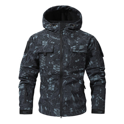 💥 Built for Tough Conditions | Men's Thermal Waterproof Multi-Pocket Hooded Jacket⚡Free shipping