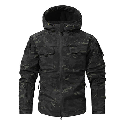 💥 Built for Tough Conditions | Men's Thermal Waterproof Multi-Pocket Hooded Jacket⚡Free shipping