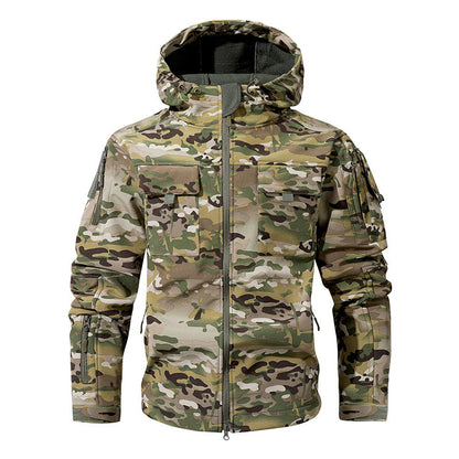 💥 Built for Tough Conditions | Men's Thermal Waterproof Multi-Pocket Hooded Jacket⚡Free shipping