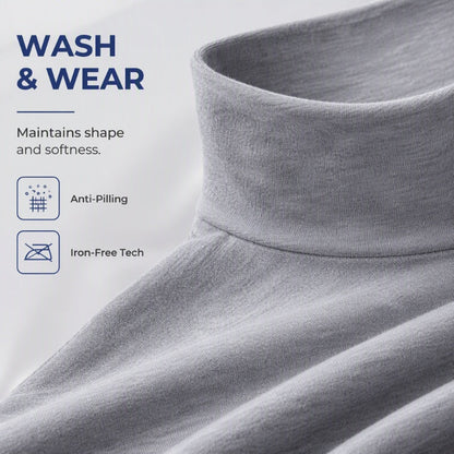 🔥50% OFF!✨Men's Slim Fit Mock Turtleneck Top – Sleek, Stretchy, Modern Everyday Essential