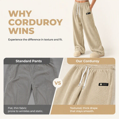 🌸Hot Sale 50% OFF 👖 Women's Corduroy High-Waisted Wide-Leg Pants | Retro Texture & Flattering Fit