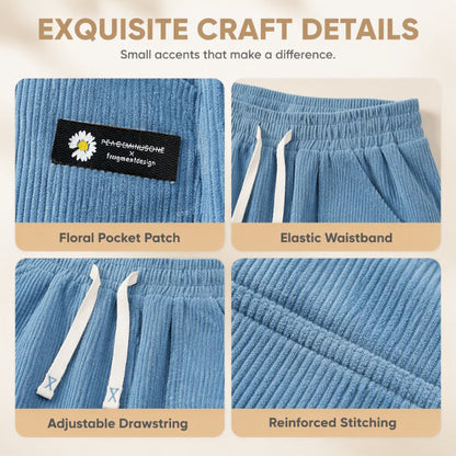 🌸Hot Sale 50% OFF 👖 Women's Corduroy High-Waisted Wide-Leg Pants | Retro Texture & Flattering Fit
