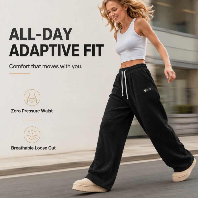 🌸Hot Sale 50% OFF 👖 Women's Corduroy High-Waisted Wide-Leg Pants | Retro Texture & Flattering Fit