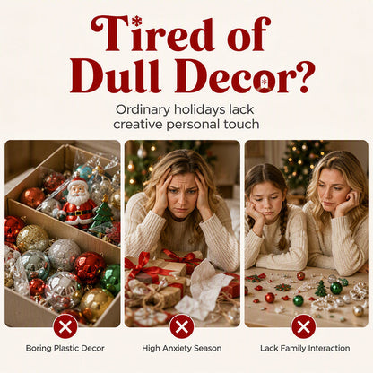 🎄✨Christmas Pearl Art DIY Kit – Handmade Holiday Ornaments