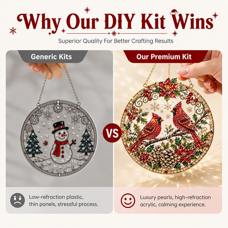 🎄✨Christmas Pearl Art DIY Kit – Handmade Holiday Ornaments