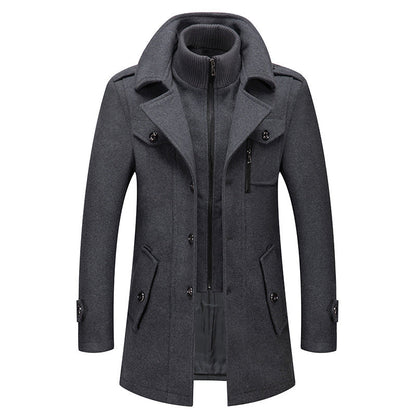 🔥 3,000 sold out in just 2 days –Men's Classic Mid-Length Slim Fit Overcoat