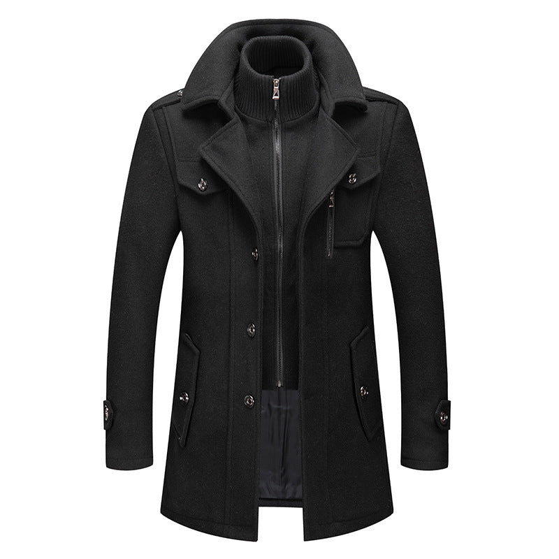 🔥 3,000 sold out in just 2 days –Men's Classic Mid-Length Slim Fit Overcoat