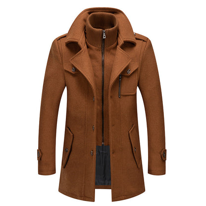 🔥 3,000 sold out in just 2 days –Men's Classic Mid-Length Slim Fit Overcoat