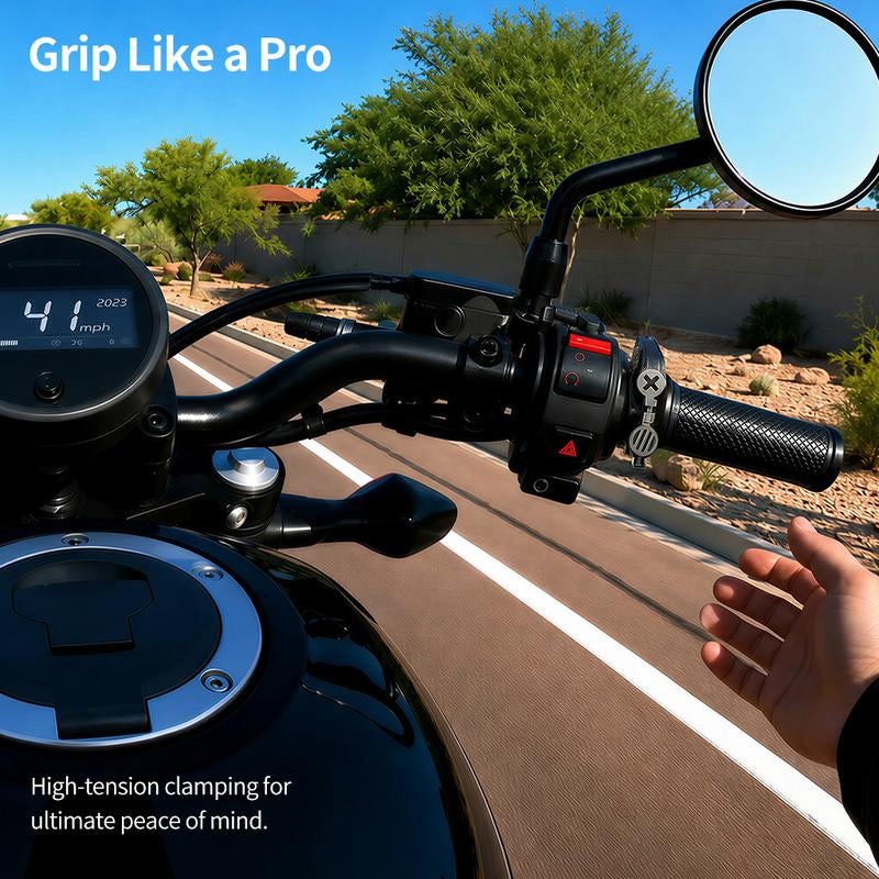 🏍️ Save 50%! 🔧 Motorcycle Throttle Lock – CNC aluminium cruise assist ✨
