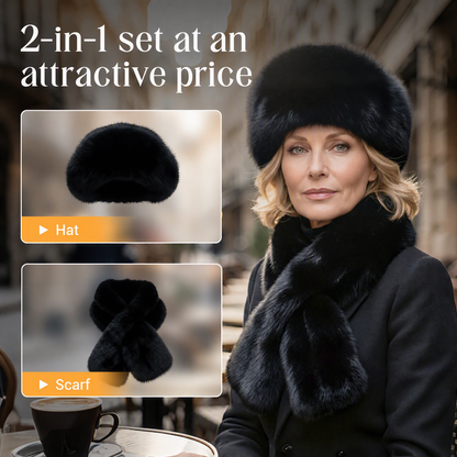 Heat Lock & Full Head-to-Neck Coverage — Winter Plush Scarf & Hat Set 🧣❄️