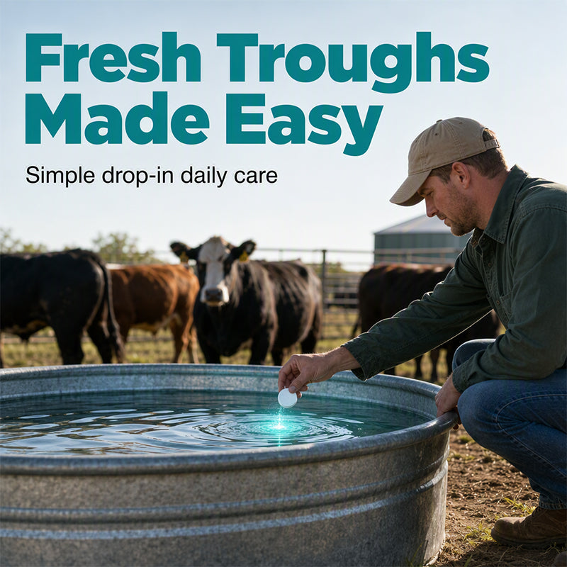 🥳🔥HOT SALE! Stock Tank Tablets – Fast-Dissolving, Easy Drop-In, Fresher Water for Farm Care