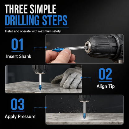 🔩 LIMITED-TIME 50% OFF!  Hex Shank Carbide Eccentric Drill Bit – Crack-Free, Sharp Tip, Multi-Material ✨