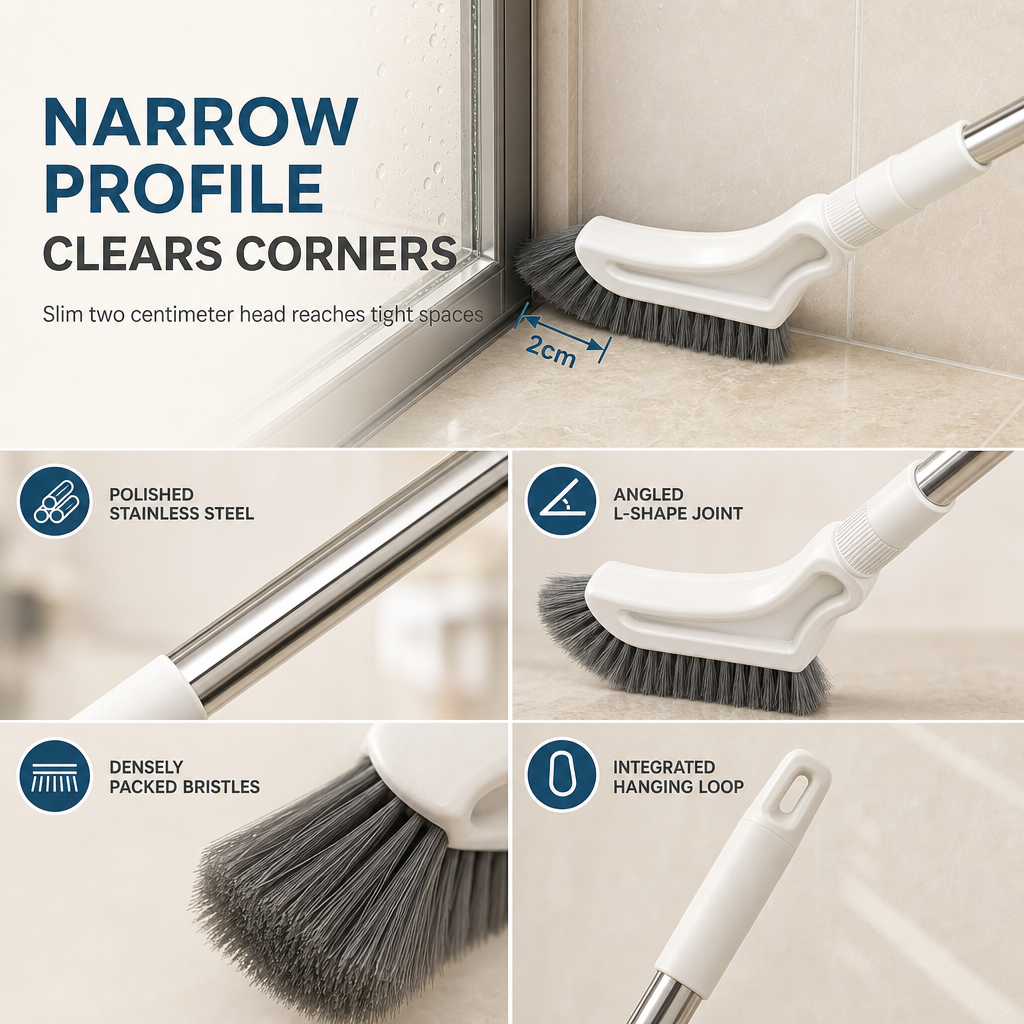 Multifunctional Extendable Long Handle Floor Scrub Brush