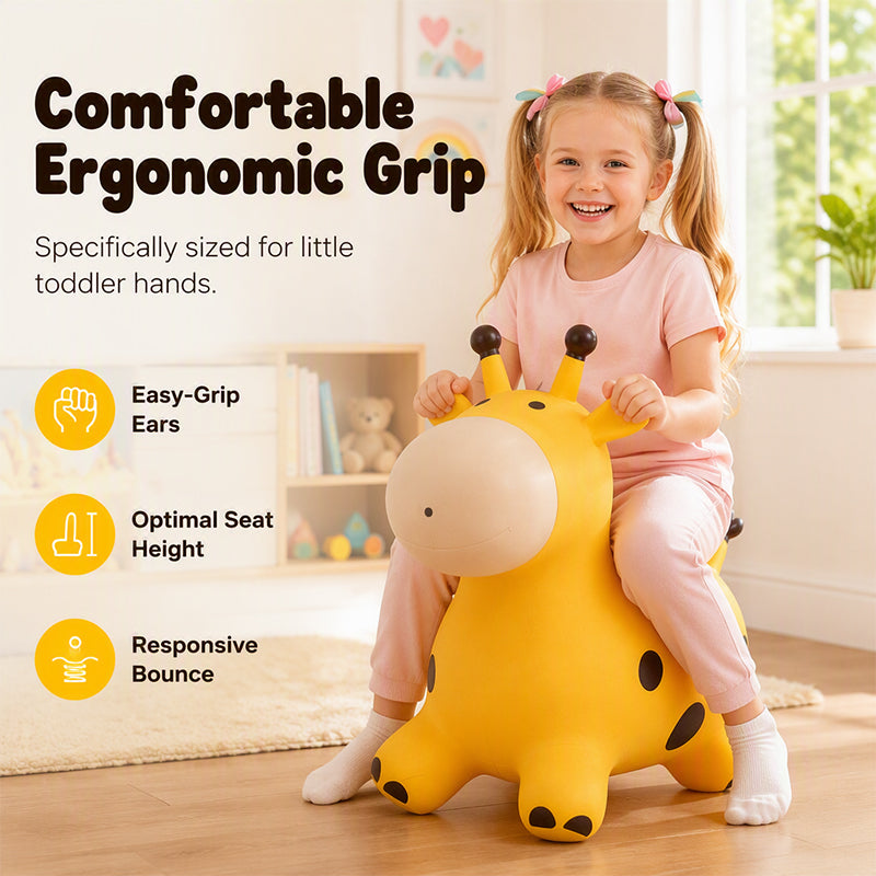 🎁🎄Christmas Sale!💞50K+ SOLD!⏳✨Cute Giraffe Bouncy Animal Hopper for Kids