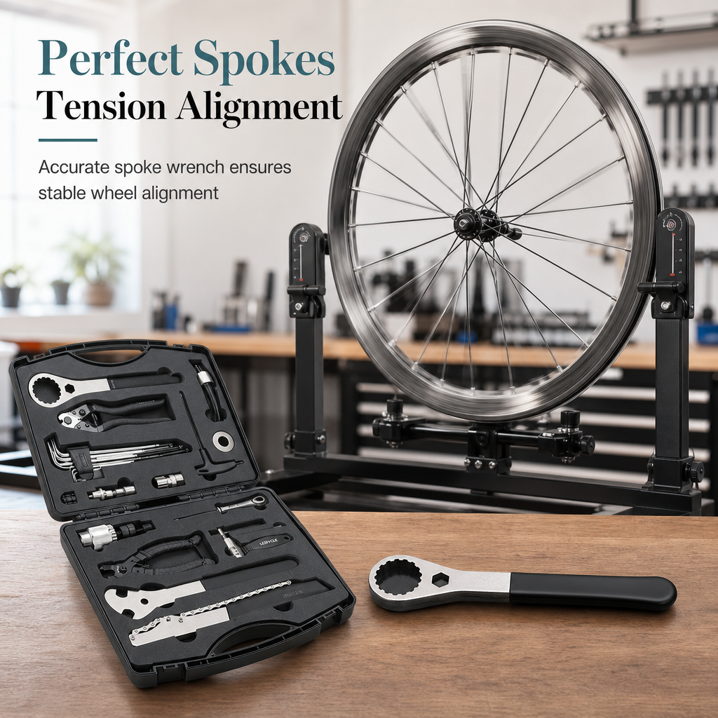 🚲 50% OFF NOW! 🔧 Bicycle Repair Tool Set – Alloy Steel, Heavy Torque & Complete Kit – With Plastic Storage Case 🛠️