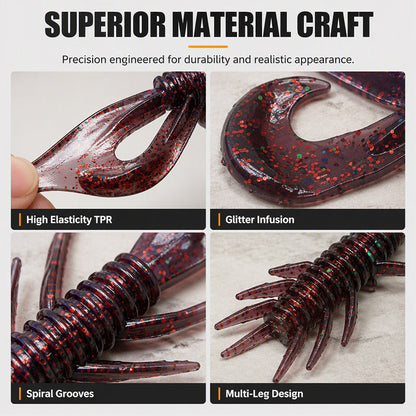 🦐 LIMITED-TIME 50% OFF! 🎣 Realistic Shrimp Soft Lures – Lifelike Action, Scent Infused, Glow Visible ✨