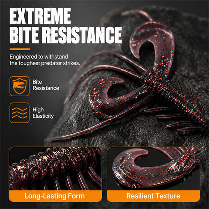 🦐 LIMITED-TIME 50% OFF! 🎣 Realistic Shrimp Soft Lures – Lifelike Action, Scent Infused, Glow Visible ✨