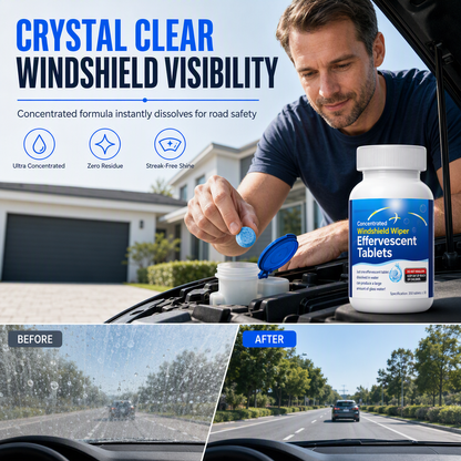 🚗💧Car Windshield Washer Effervescent Tablets – Dissolve Fast, Clean Streak-Free, Easy to Use