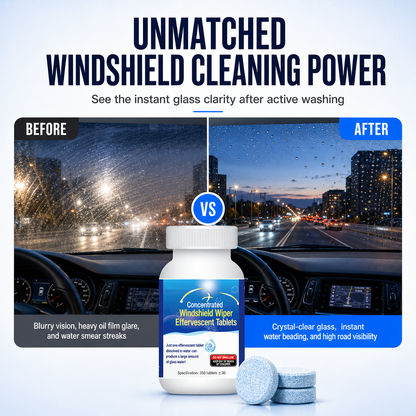 🚗💧Car Windshield Washer Effervescent Tablets – Dissolve Fast, Clean Streak-Free, Easy to Use