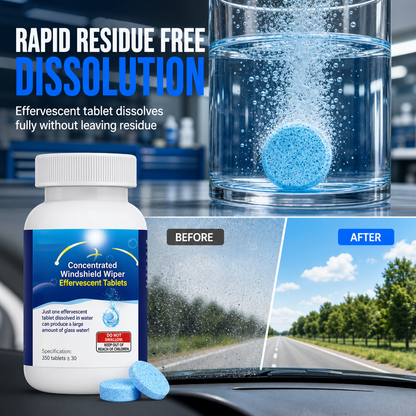 🚗💧Car Windshield Washer Effervescent Tablets – Dissolve Fast, Clean Streak-Free, Easy to Use