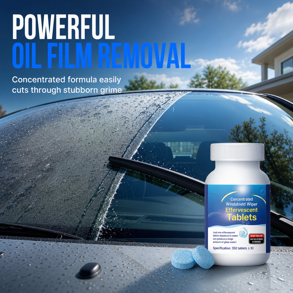 🚗💧Car Windshield Washer Effervescent Tablets – Dissolve Fast, Clean Streak-Free, Easy to Use
