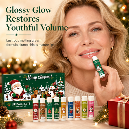 🎄💋Christmas Moisturizing Lip Balm Set – Hydrating, Long-Lasting, Perfect Holiday Gift